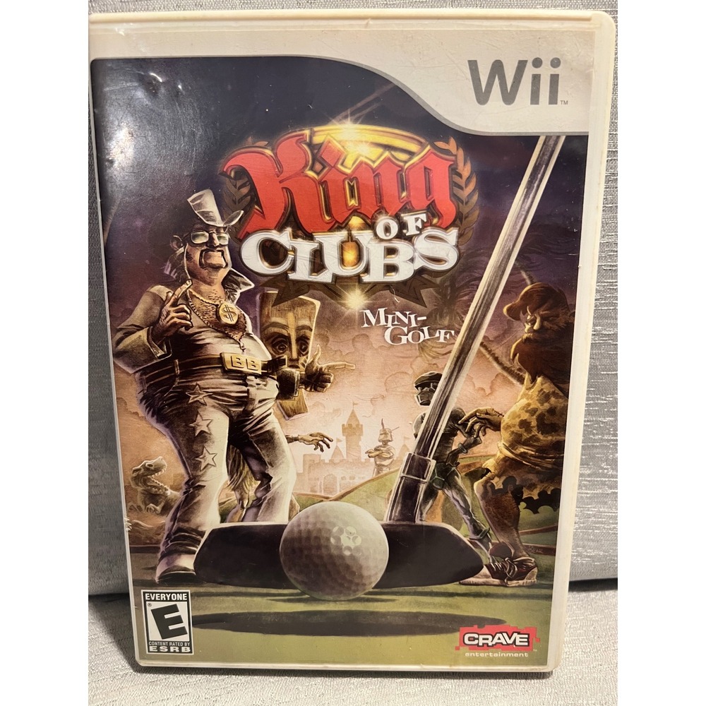 King of Clubs Mini-Golf Nintendo Wii Crave Entertainment 2008 RVL-R6VE E-Rated